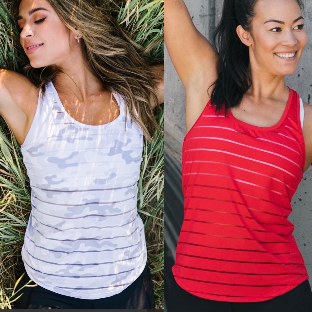 Zyia • Red & White Camo Havana Tank Bundle